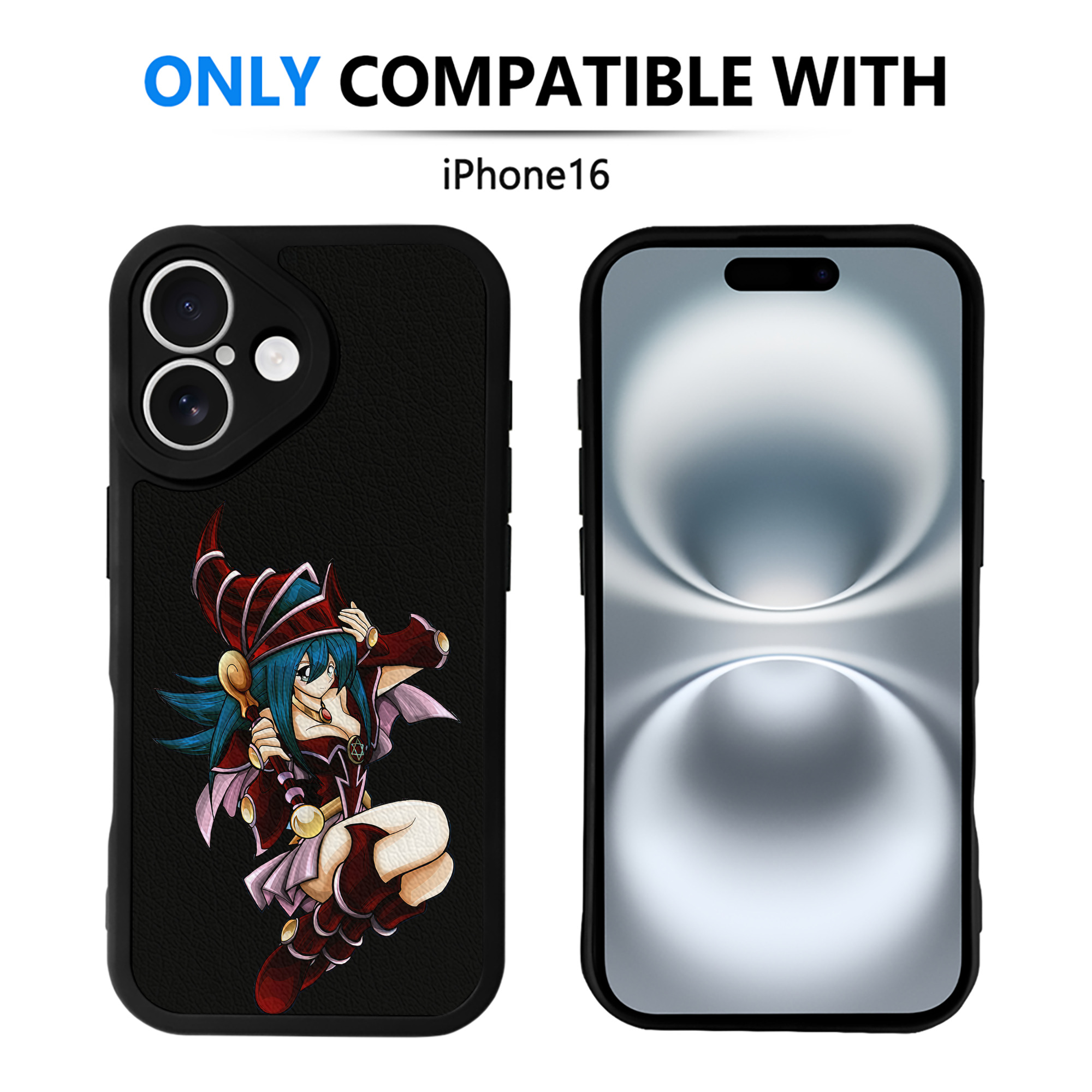遊☆戯☆王 Yu-Gi-Oh! 【iPhone 16シリーズ対応】シリコンスマホケース（レザー調） 材質：シリコン